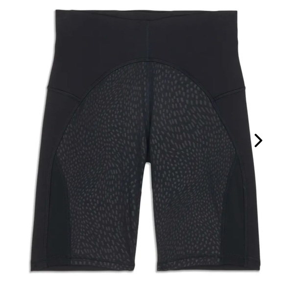 Lululemon Women's Unlimit High Rise 8" Shorts Mesh Black Nulu Sz 6 LW7BMYS - Picture 4 of 5